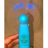 HANDHELD FAN (LED Message displayed Hot AF) small WHITE