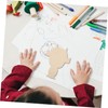 jojofuny 5pcs Wooden Portrait Clay Board Creative DIY Art Board