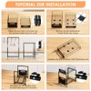 Dreamhigh Kitchen Cabinet Organiser, Extendable, Base Cabinet Organiser with Double