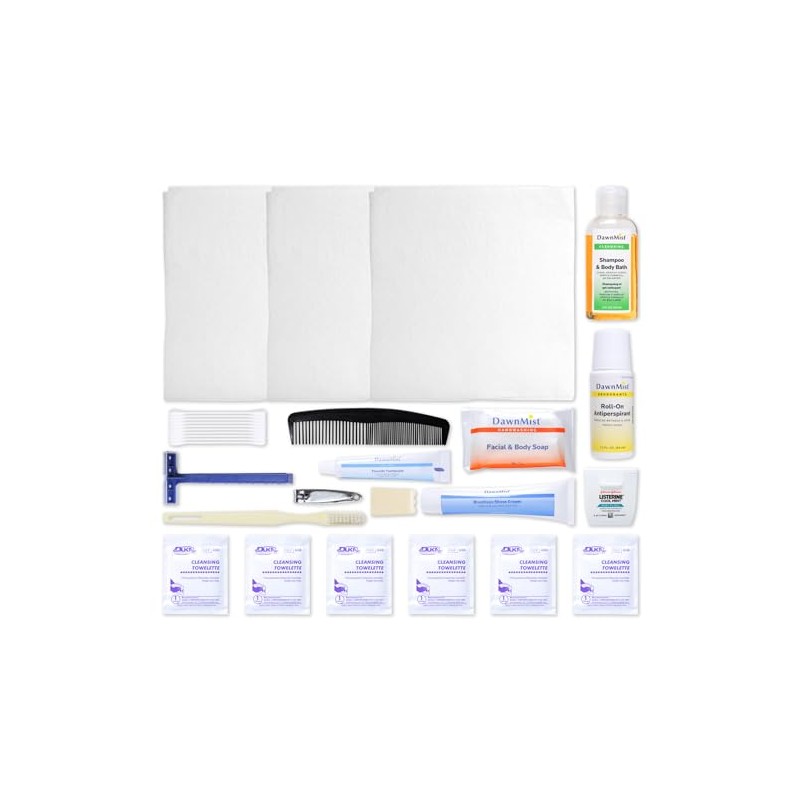 MFASCO Men's Personal Hygiene Kit - Toiletries, Personal Care Package,