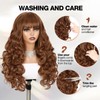 WIGER Glueless Long Curly Wigs 22 Inches Body Waves Layered