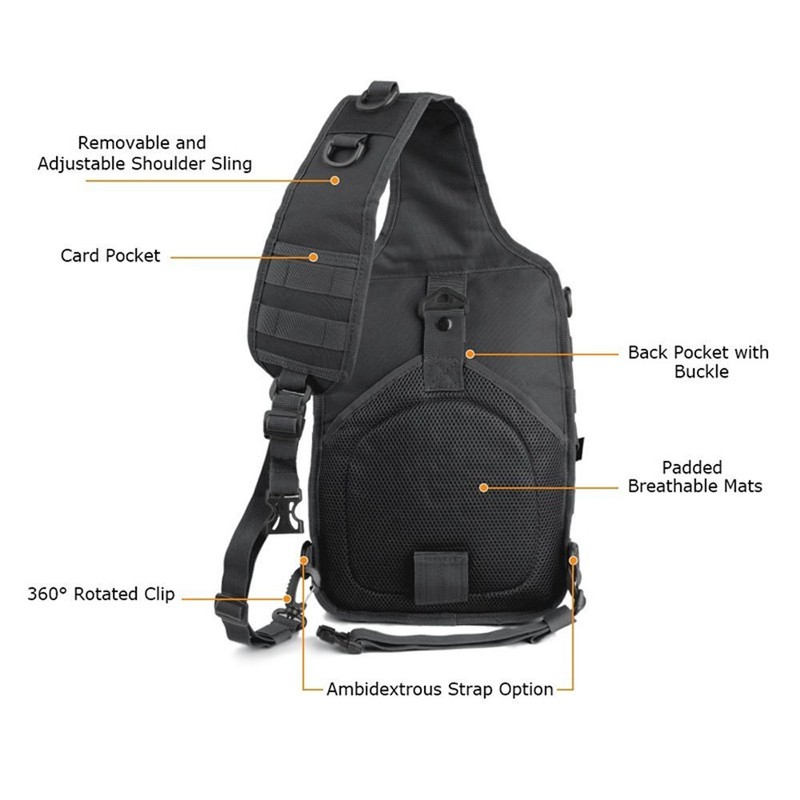 20L Military Tactical Assault Pack Sling Backpack Army Molle Waterproof