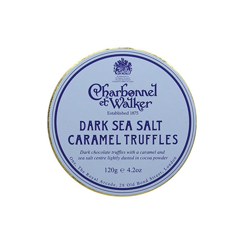 Charbonnel et Walker Dark Sea Salt Caramel Truffles 120 g