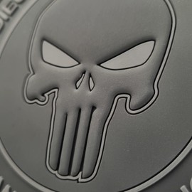 LEGEEON ACU Subdued Punisher DIEU JUGERA NOS ENNEMIS DEVGRU Morale PVC 3D Touch Fastener Patch