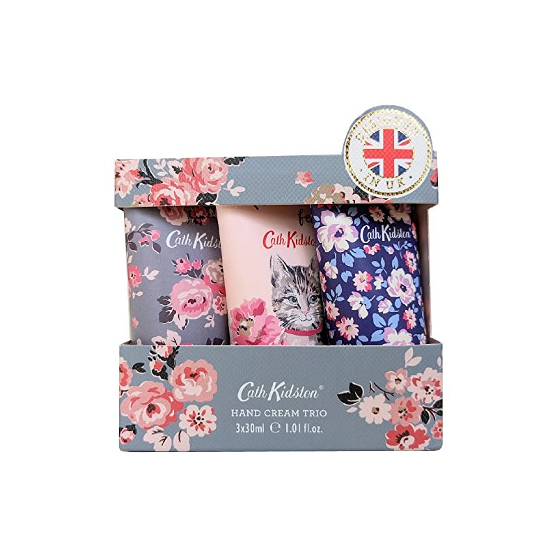 Caskidson Hand Cream Trio Cat & Flower