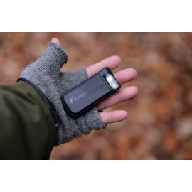 Fenix SW05R-UV Clip-on UV Flashlight, 150 Lumens, USB-C Rechargeable, Built-in Battery (Black)