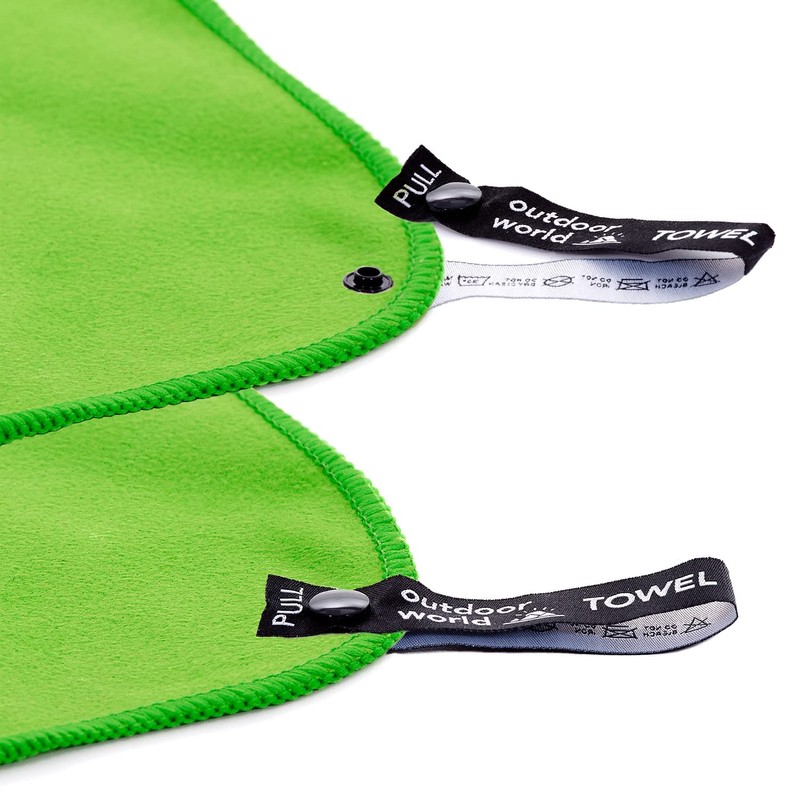 Outdoor World Travel Microfibre Towel Quick Dry, Compact, Ultra Lightweight,