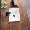 KDKSC Bathroom Vessel Sink 16.7" X 12.6" Semi Recessed Bathroom