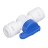 10Pcs Inline Shut Off Ball Valve 3/8in OD Plastic Quick