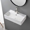 SHACO Contemporary 21" X 12" Porcelain Ceramic Wall Mounted Bathroom