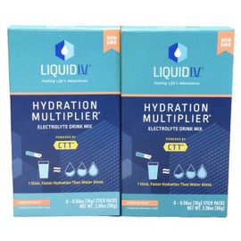 Liquid I.V. 2pk Liquid I.V. Hydration Multiplier Electrolyte Drink Mix Grapefruit 6ct Box(F)