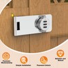 Cabinet Lock with Combination, 3-Digit Combination Drawer Lock, 4.5'' Keyless