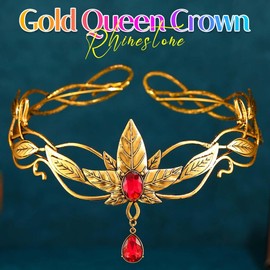 Kilshye Fairy Crown Gold Costume Headpiece Renaissance Headband Hair Accessories for Women