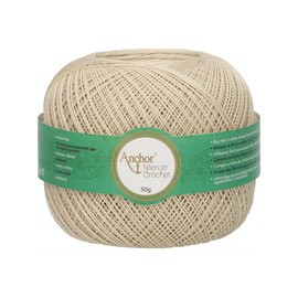 Anchor 4710040-00390 Crochet Yarn, 100% Cotton, 390, Thickness 40, 53 g