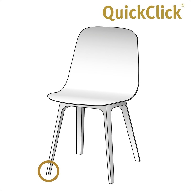 Wagner QuickClick® Plastic Gliders, Furniture Glides, Chair Glides, Replacement –