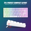 RedThunder K84 Wireless Keyboard and Mouse Combo, Rainbow Backlit Rechargeable