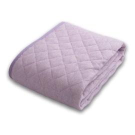 Bed Pad, Absorbent, Quick Drying, Double, Purple, 55.1 x 80.7 inches (140 x 205 cm), Terry Fabric, Aze Weave, Crunchy Feel, Non-stick, Washable for Spring, Summer, Autumn, Washable, Bed Pad, Bed Pad,