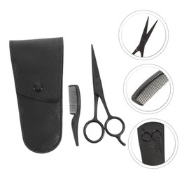 NOLITOY 3pcs 1 Set Beard Shears Beard Razor Mustache Trimming Cosmetology Kit Beard Cutter Hairdressing Scissor Beard Kit Professional Shears Hair Cutting Shaver Cosmetic