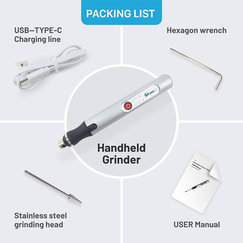 VISOSCI Handheld Homogenizer with 3 Speed Levels 5000/10000/18000rpm, Handheld Tissue