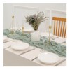 Bieiyhe Cheesecloth Table Runner, Mint Green, 90 x 300 cm,