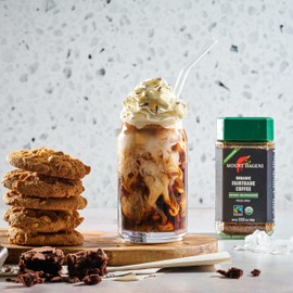 Mount Hagen 3.53oz Organic Freeze Dried Instant Decaf Coffee | Eco-friendly, Fair-Trade Decaffeinated Coffee, Made From Organic Medium Roast Arabica Beans [3.53oz Jar]