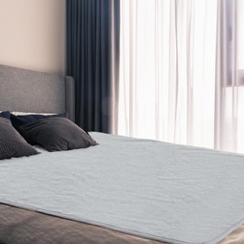 Fanfanwin 1 Pcs Couple Waterproof Mat 78 x 78 in Lover Reusable & Stainproof Blanket Quiet & Easy to Use Mattress Protector for Adult Multi Functional Bed Sheet Couple Messy Play Pleasure Comfort