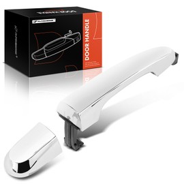 A-Premium Rear Passenger Side Exterior Door Handle Compatible with Kia Sorento 2011 2012 2013 2014 2015, Chrome, Replace# 83662-2P010, 836622P010