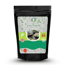 AYURVEDASHREE Henna Natural & Pura (Lawsonia Inermis) 50 Gm | Tinte de Cabello Rojo Triple Tamizado | Sin Químicos Ni Aditivos