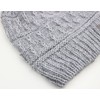 Ever Bloom Women's Knitted Hat with Cable Hole, Made in