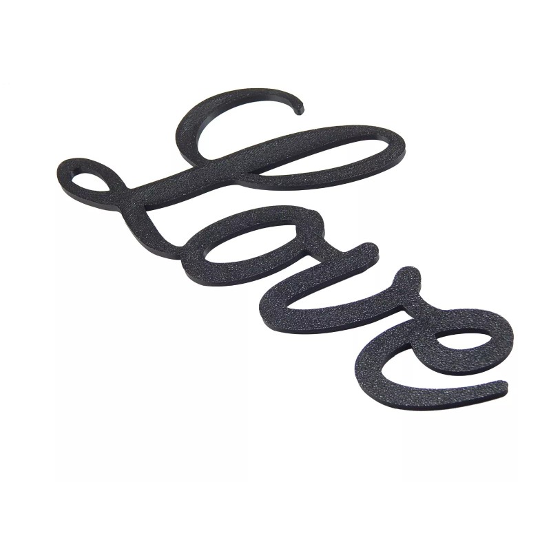 Medallurgy Love Word Art Sign Home Kitchen Decor Wall Hanging