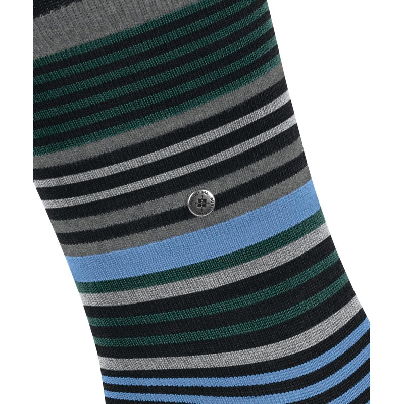 Burlington Men's Socks Stripe M So Wool Patterned 1 Pair,