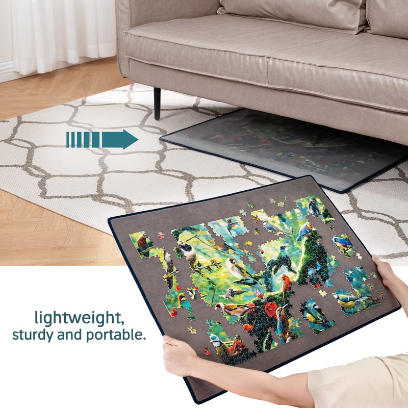 Tektalk Jigsaw Puzzle Board Portable Puzzle Mat for Puzzle Storage