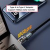 CY 3 Pieces/Lot Type C Smart LED USB-C to USB