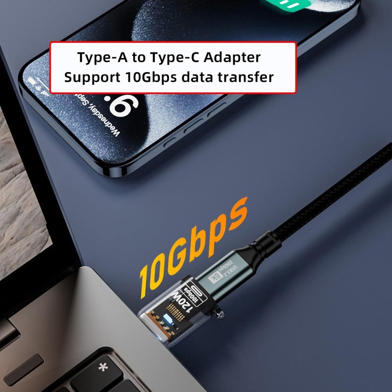 CY 3 Pieces/Lot Type C Smart LED USB-C to USB