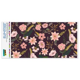 GRAPHICS & MORE Simona Flowers Floral Pattern Automotive Car Window Locker Bumper Sticker