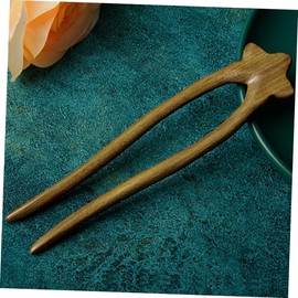 minkissy Wooden Hair Sticks Set u Shape Bun Chignon Pins for Thick Hair for Women