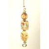 Sweep of Prairie Wheat Cream Lampwork Glass Ceiling Fan Pull