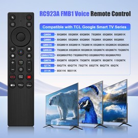 New Voice Remote Replacement for TCL TV Remote - Compatible with TCL Google Smart TV QM5K QM6K QM6KPRO QM7K Q77K X11K Series Mini LED QLED 4K HDR (RC923A)