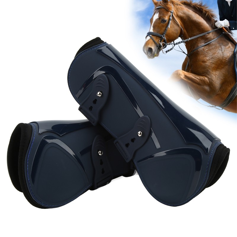Horse Tendon Boots PU Shell Tendon Fetlock Brace for Riding