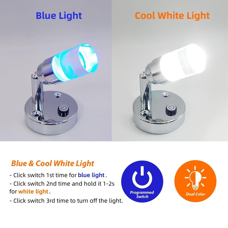 Dream lighting 12volt RV Lights RV LED Bedside Reading Light