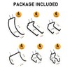 INCLY 24 Pack Heavy Duty Pegboard Hooks, 1/4" Pegboard Drill