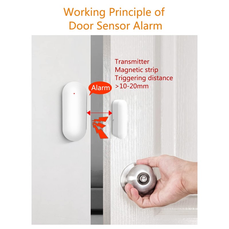 YUEKU WiFi Door Sensors Alarms Contact Wireless Door Window Magnet