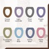 Soft Toilet Seat Cover - Plush, Thick Fabric Toilet Seat