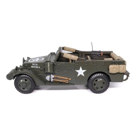 DCD 1/43 Diecast Model of the United States Army's Olive Drab Scout Car White M3 by Militaria Die Cast