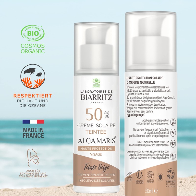 Laboratoires de Biarritz - Tinted Sun Cream Face - Beige