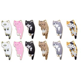 AAGWW 8 Piece Set, 0.5 x 1.0 inches (13 x 25 mm), Accessories, Accessories, Accessories, Decorations, Crafts, Cats, Handmade DIY Accessories, Necklace/Earrings/Pendant Decoration, Alloy (Product