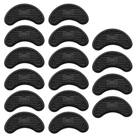 SG Store 8Pairs Rubber Sole Heel Savers CPU Heel Side Worn Repair Rubber Patch Horseshoe Heel Patch DIY Anti Slip Patch On The Heel Shoes Repair Pads 5.6x3.2cm