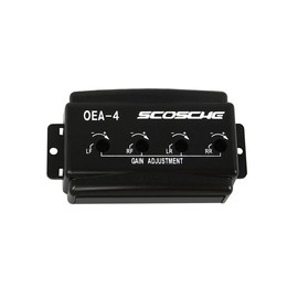 Scosche OEA4 OEM Premium Amplifier Interface Adapter - 4 CH Adjustable LOC Level Converter - Retains Factory Car Audio Amp - Line Output Converter for Car Stereo Amplifiers - No RCA Connection Needed