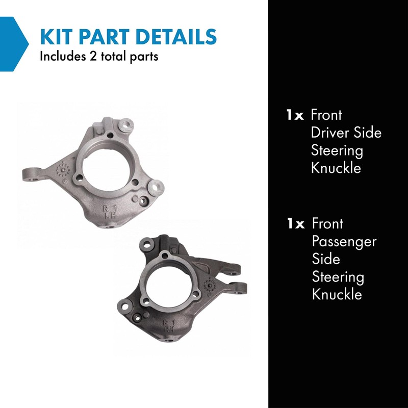 TRQ Front Steering Knuckle Set,Steering Knuckle Kit Compatible with 2007-2017