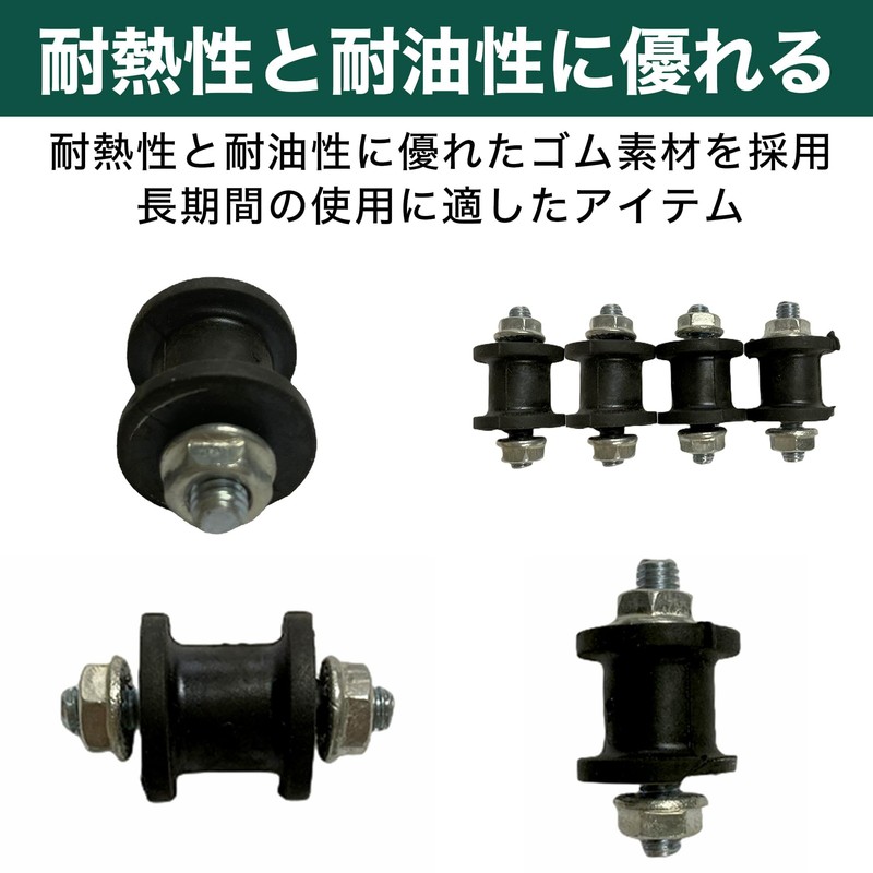 Felimoa Anti-Vibration Rubber Replacement for Air Conditioner Outdoor Units, Anti-Loose,
